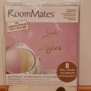 2 for$5 🚀 Peel & Stick Happily Ever After Gold Wall Decal